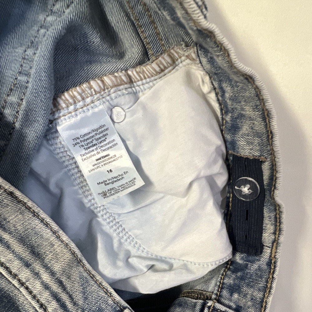 Wonder Nation Boys Size 16 Blue Slim Skinny Stretch Denim Jeans 24" Inseam - Picture 9 of 10